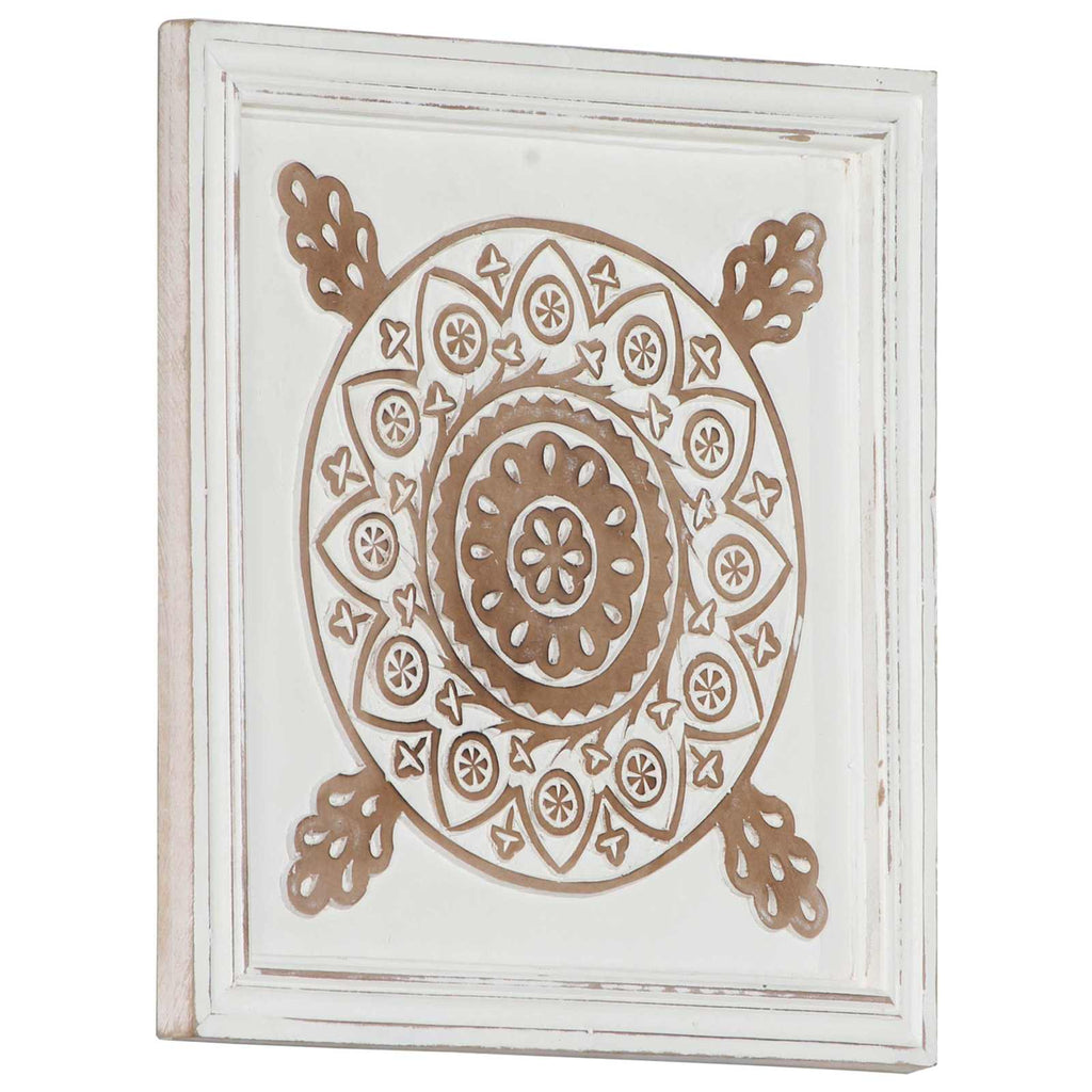 Decoración artística 2 pcs Marrón y 40 x 40 x 1,5 cm