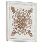 Decoración artística 2 pcs Marrón y 40 x 40 x 1,5 cm