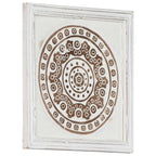 Decoración artística 2 pcs Marrón y 40 x 40 x 1,5 cm