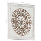 Decoración artística 2 pcs Marrón y 40 x 40 x 1,5 cm