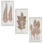 Decoración artística 3 pcs Marrón y 40 x 40 x 1,5 cm