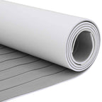 Alfombra para Barcos Gris claro y blanco. 240 x 60 cm EVA