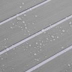 Alfombra para Barcos Gris claro y blanco. 240 x 60 cm EVA