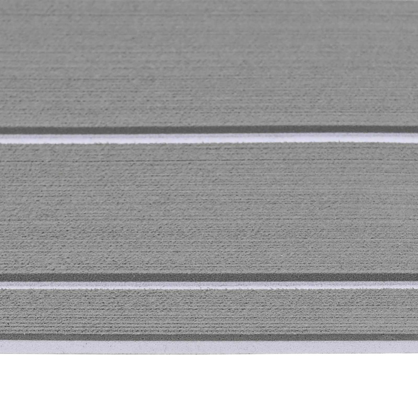 Alfombra para Barcos Gris claro y blanco. 240 x 60 cm EVA