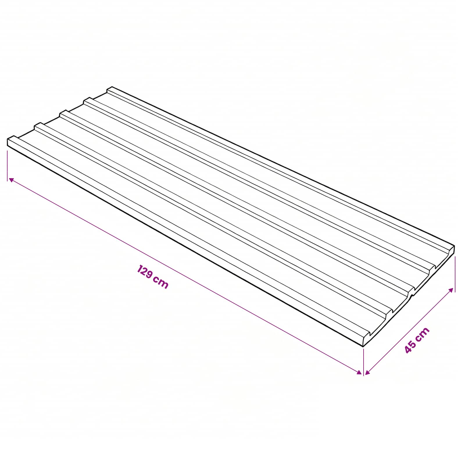 Panel de techo 12 pcs Antracita 129 x 45 cm Acero galvanizado