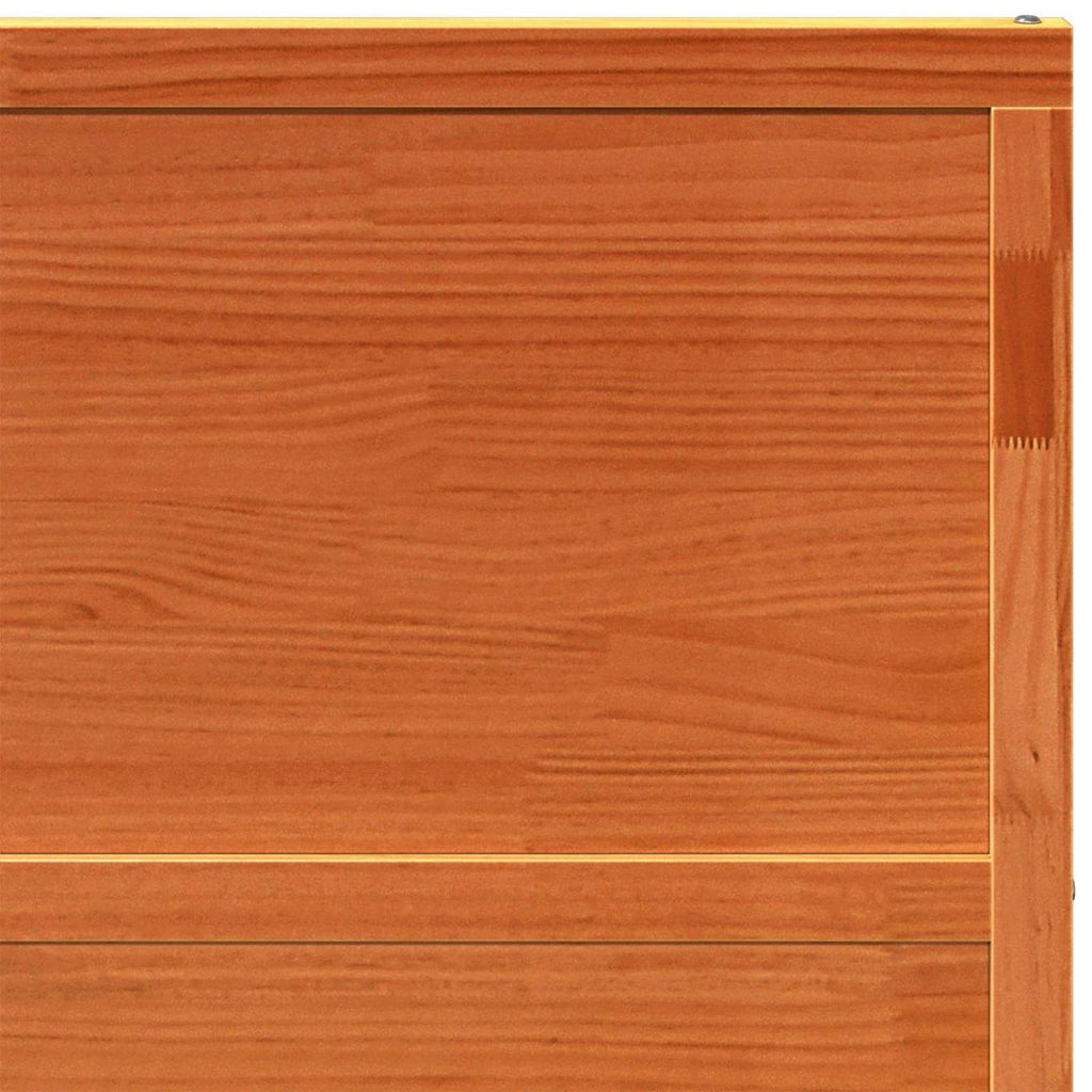 Puerta Corrediza Marrón cera Madera de Pino Maciza