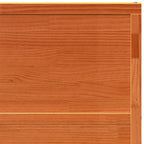 Puerta Corrediza Marrón cera Madera de Pino Maciza