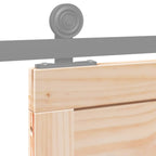 Puerta Corrediza Natural 100 x 2,5 x 208 cm