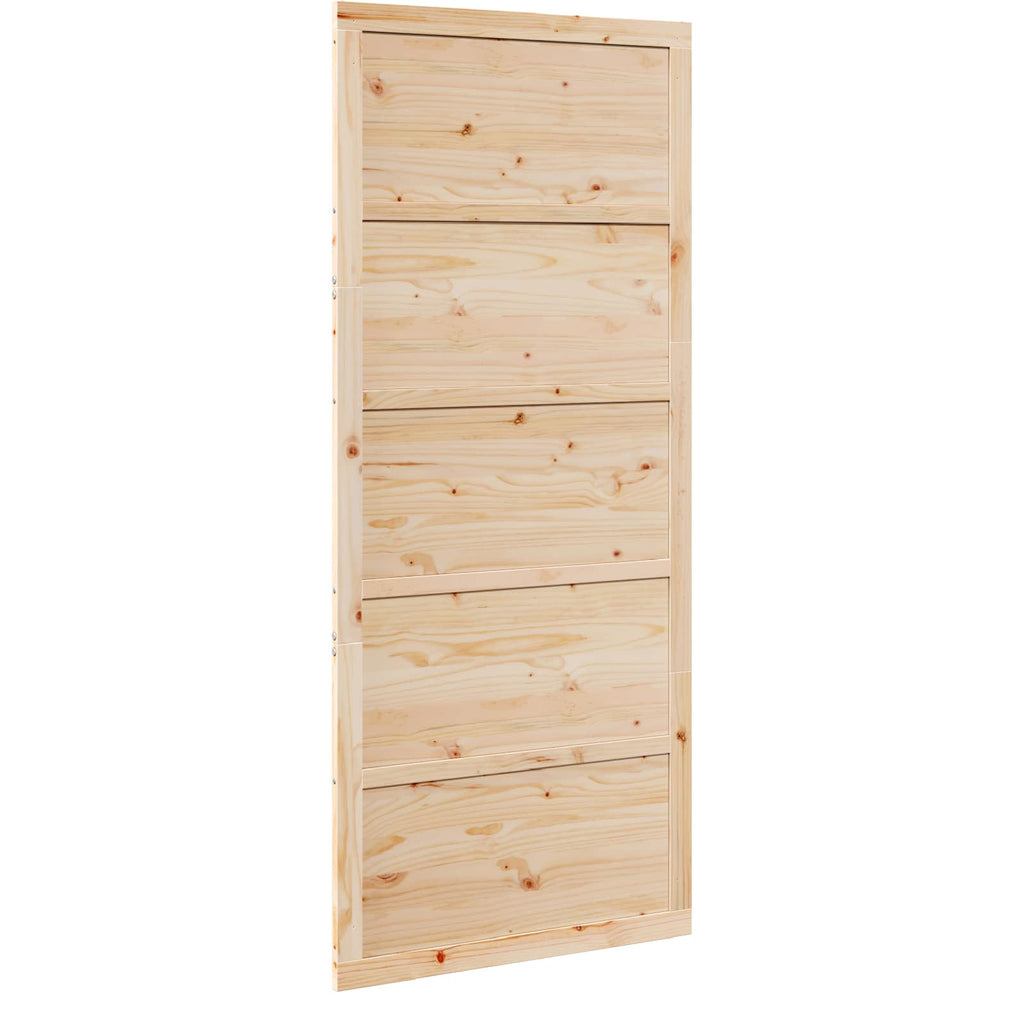 Puerta Corrediza Natural 100 x 2,5 x 208 cm