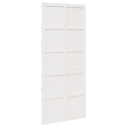 Puerta Corrediza 100 x 2,5 x 208 cm Madera de Pino Maciza