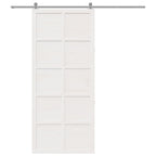 Puerta Corrediza 100 x 2,5 x 208 cm Madera de Pino Maciza