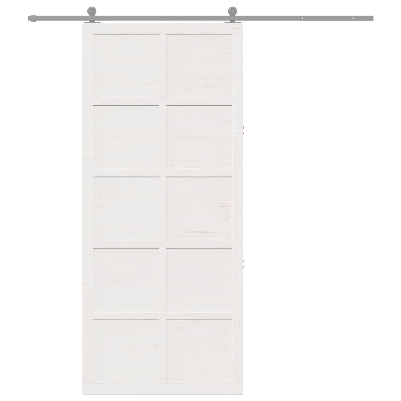 Puerta Corrediza 100 x 2,5 x 208 cm Madera de Pino Maciza