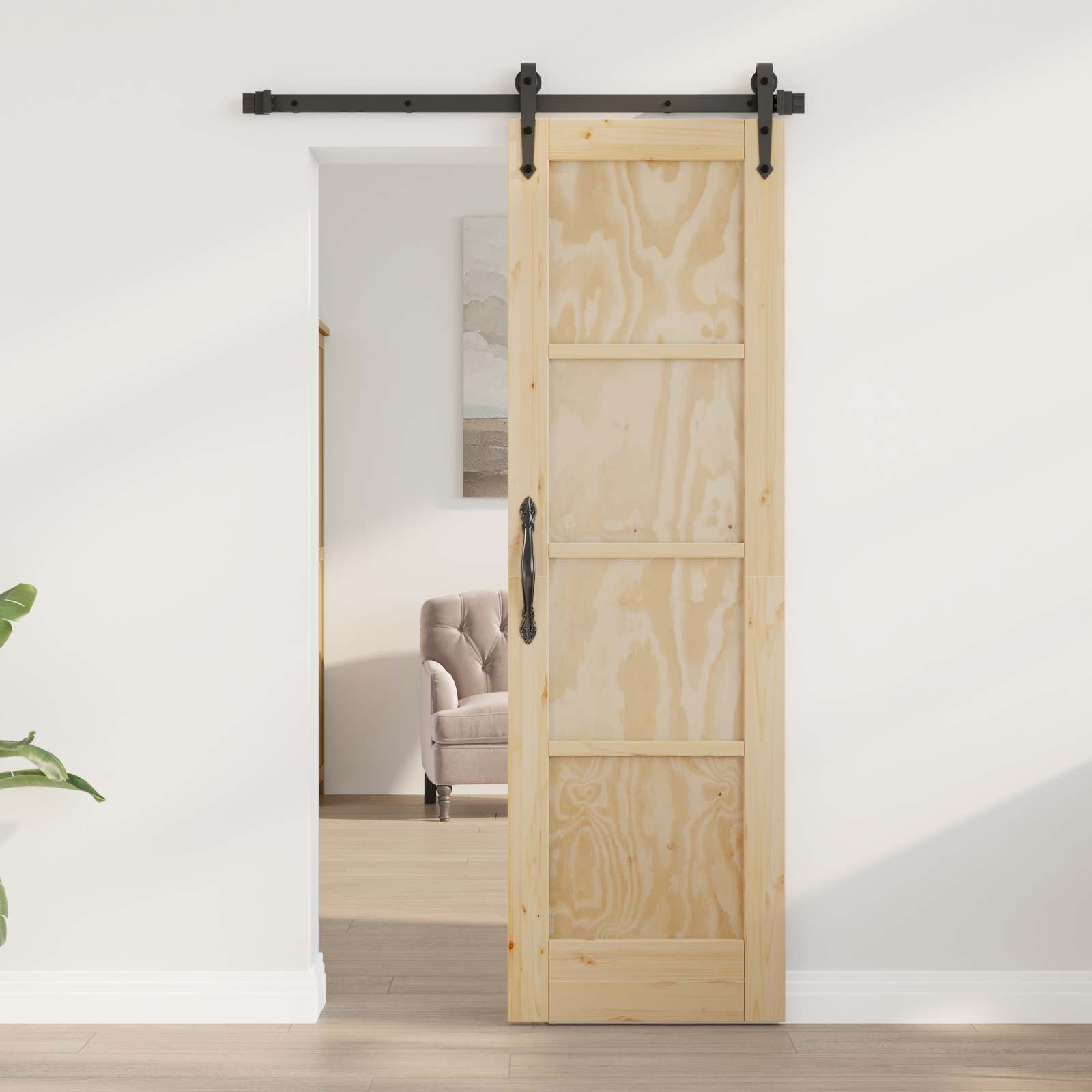 White Interior Door 61 x 198.5 cm Plywood