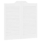 Puertas batientes 2 pcs Blanco Madera de Pino Maciza