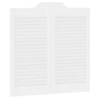 Puertas batientes 2 pcs Blanco Madera de Pino Maciza
