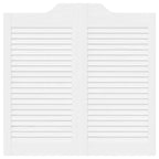 Puertas batientes 2 pcs Blanco Madera de Pino Maciza