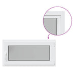 Ventana de sótano RISOR 100 x 50 cm PVC y vidrio Blanco