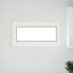 Ventana de sótano RISOR 100 x 50 cm PVC y vidrio Blanco