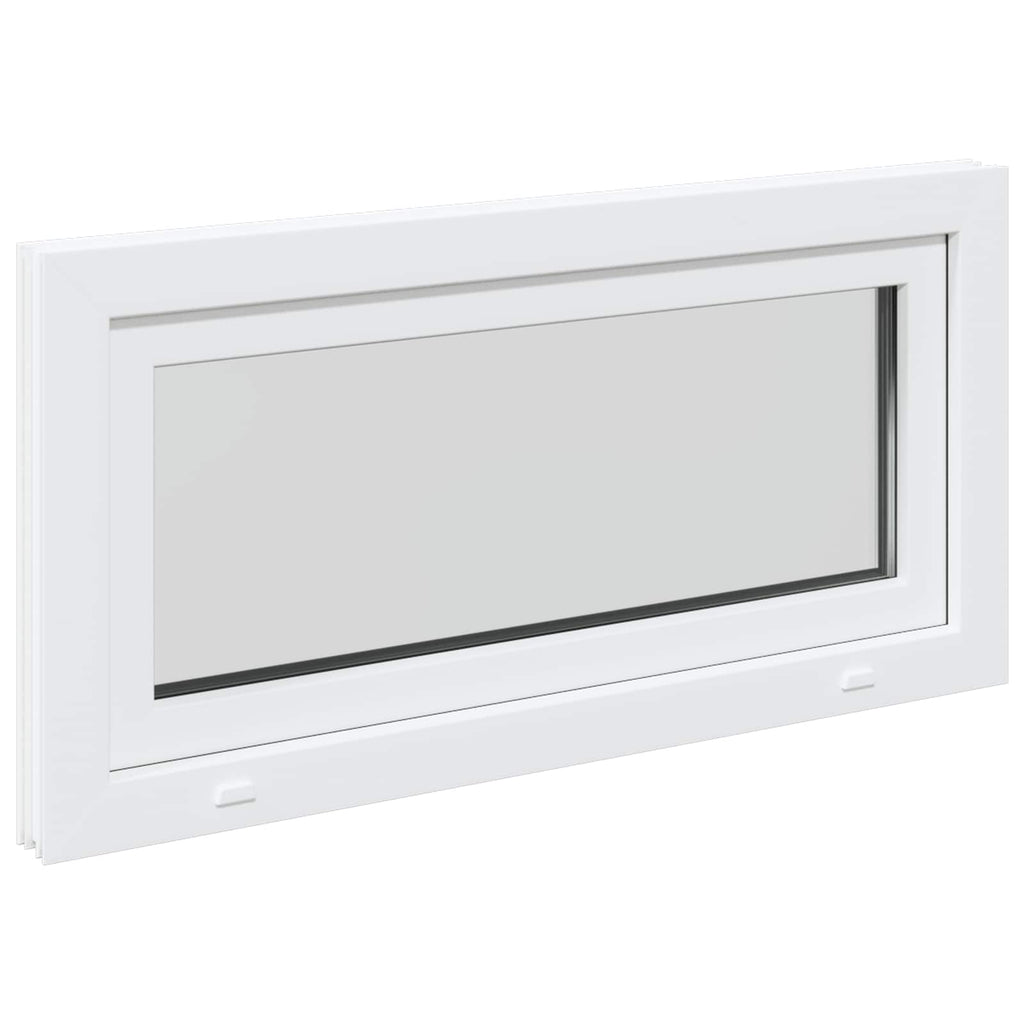 Ventana de sótano RISOR 100 x 50 cm PVC y vidrio Blanco