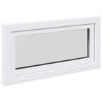 Ventana de sótano RISOR 100 x 50 cm PVC y vidrio Blanco