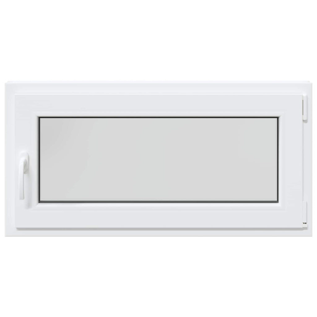 Ventana de sótano RISOR 100 x 50 cm PVC y vidrio Blanco