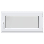Ventana de sótano RISOR 100 x 50 cm PVC y vidrio Blanco