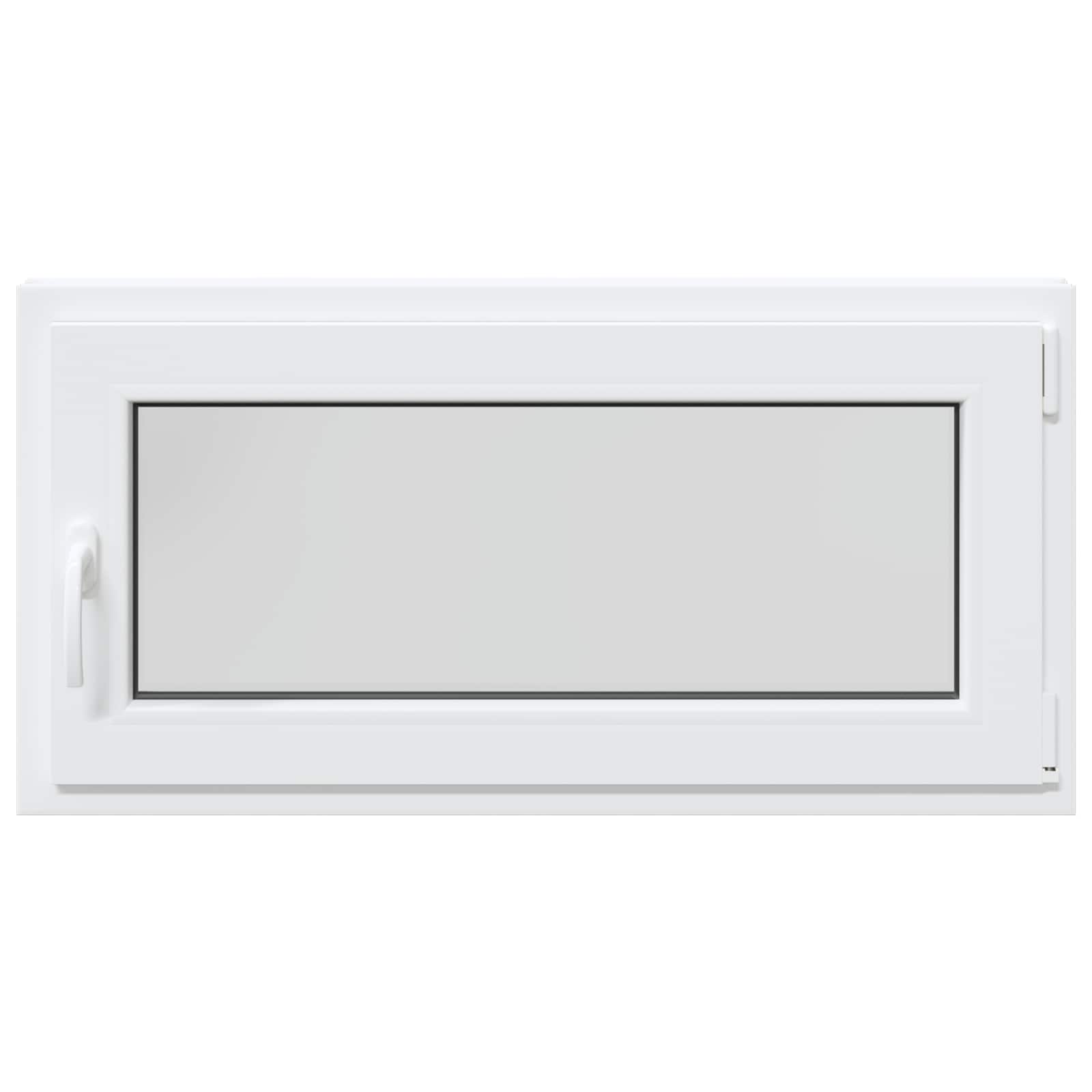 Ventana de sótano RISOR 100 x 50 cm PVC y vidrio Blanco