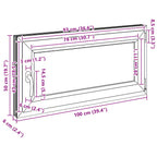 Ventana de sótano RISOR 100 x 50 cm PVC y vidrio Blanco