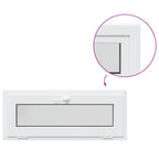 Ventana de sótano RISOR 100 x 40 cm PVC y vidrio Blanco