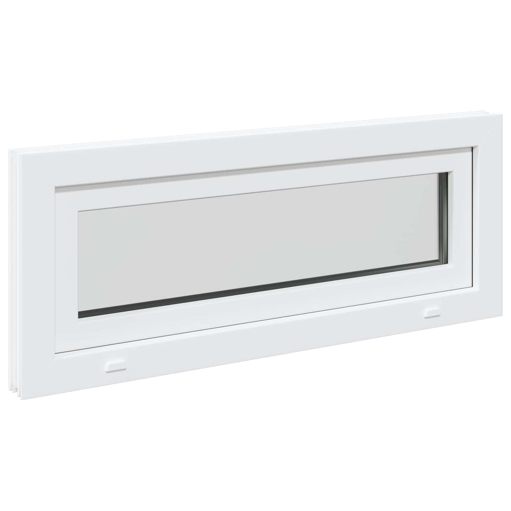 Ventana de sótano RISOR 100 x 40 cm PVC y vidrio Blanco