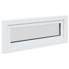 Ventana de sótano RISOR 100 x 40 cm PVC y vidrio Blanco