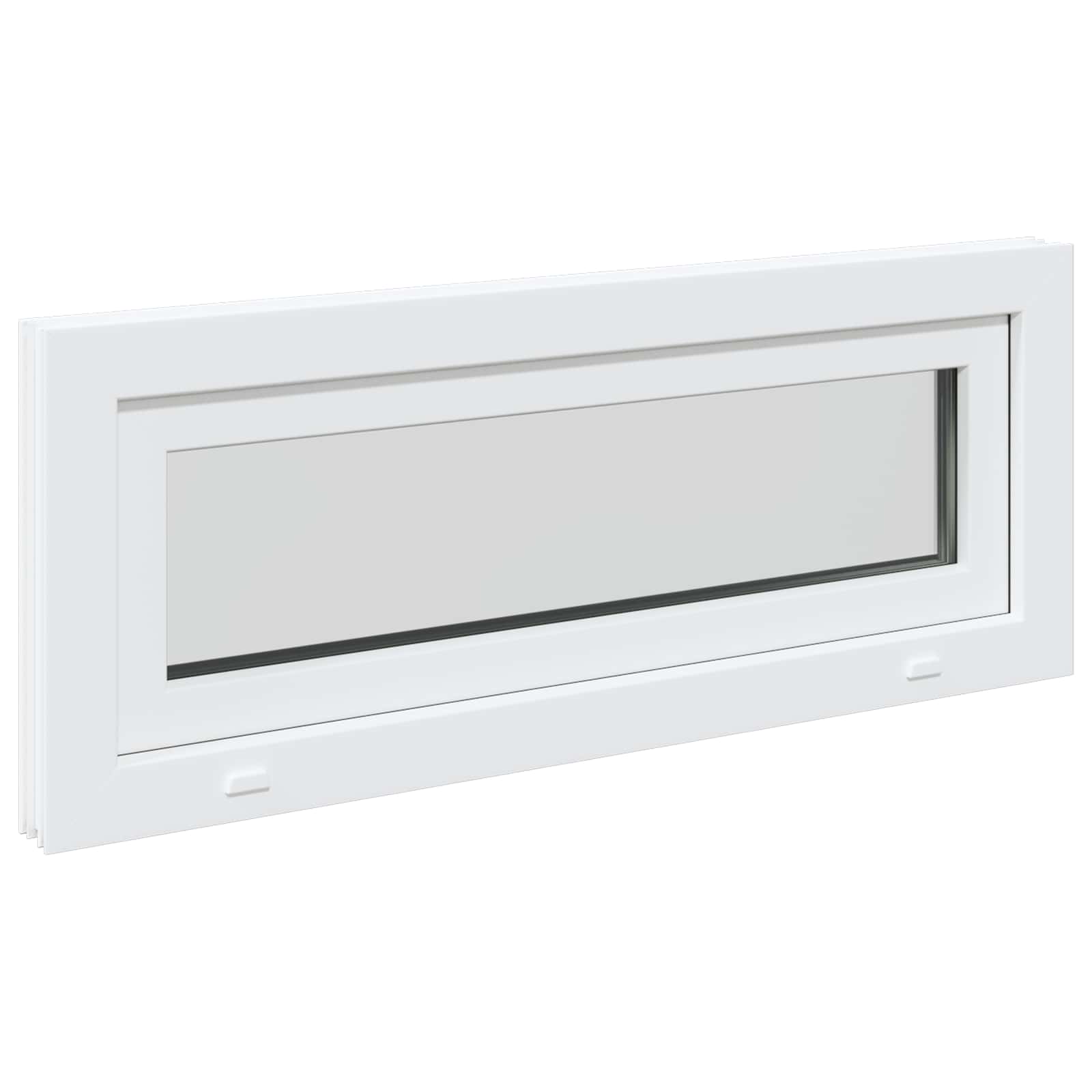 Ventana de sótano RISOR 100 x 40 cm PVC y vidrio Blanco