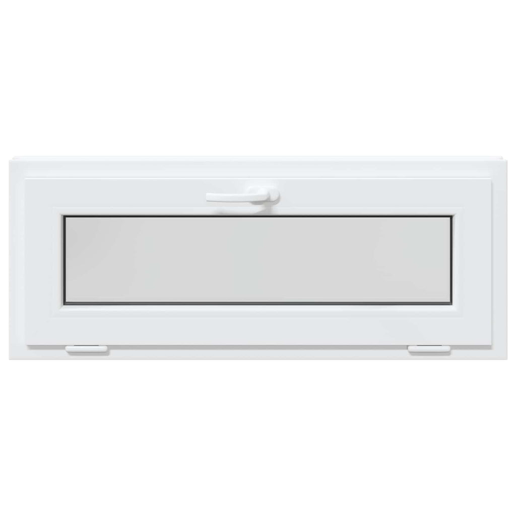 Ventana de sótano RISOR 100 x 40 cm PVC y vidrio Blanco