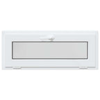 Ventana de sótano RISOR 100 x 40 cm PVC y vidrio Blanco