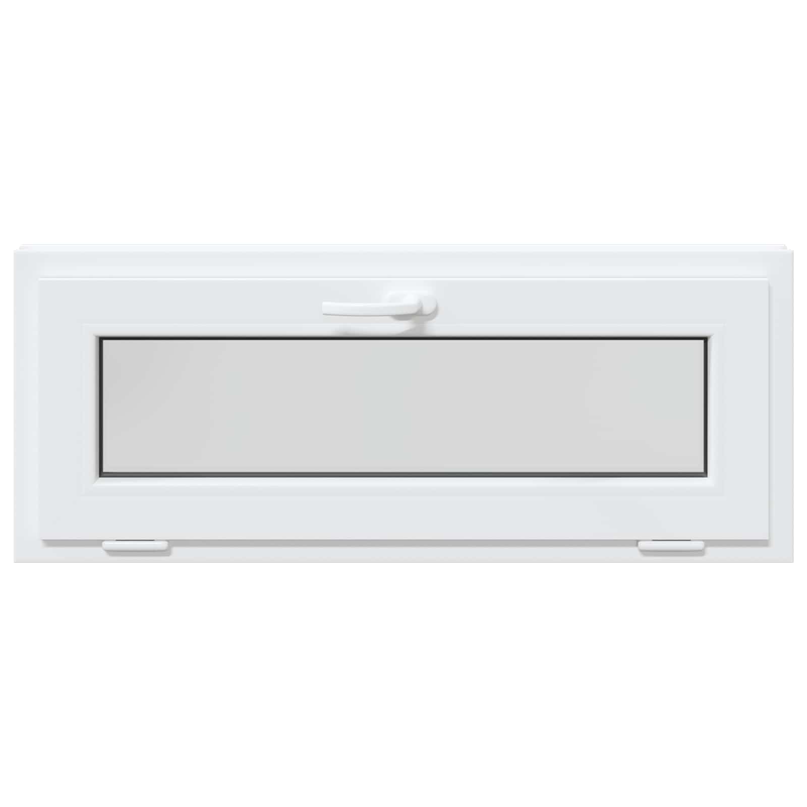 Ventana de sótano RISOR 100 x 40 cm PVC y vidrio Blanco