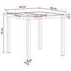 Conjunto de Comedor de Jardín 5 pcs Negro y gris oscuro