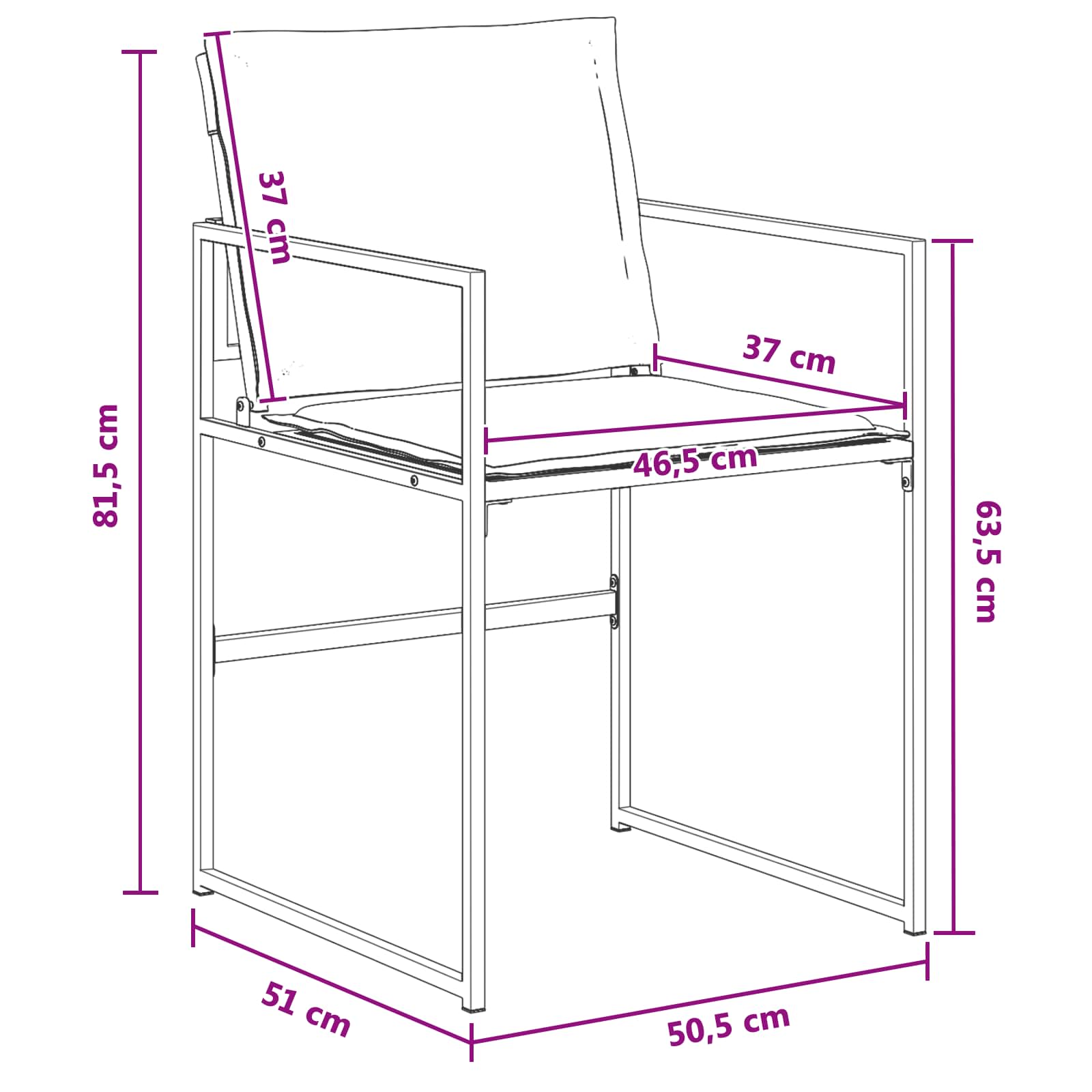 Conjunto de Comedor de Jardín 5 pcs Negro y gris oscuro