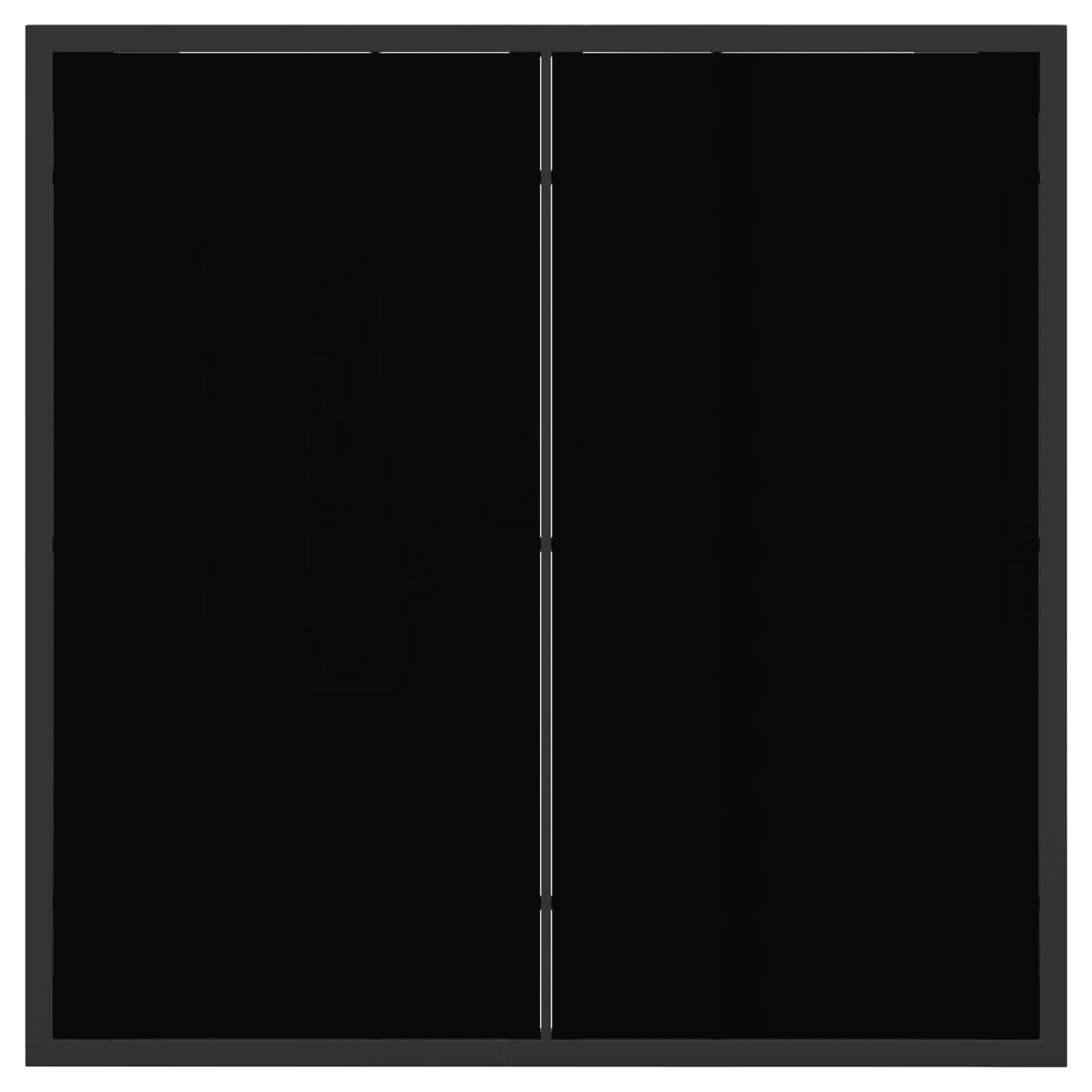 Conjunto de Comedor de Jardín 5 pcs Negro y gris oscuro