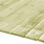 Tablón de Decking 8 pcs Verde Impregnado 1,16 m²