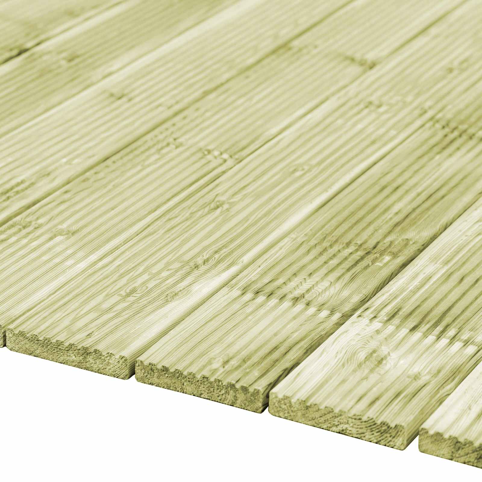 Tablón de Decking 8 pcs Verde Impregnado 1,16 m²