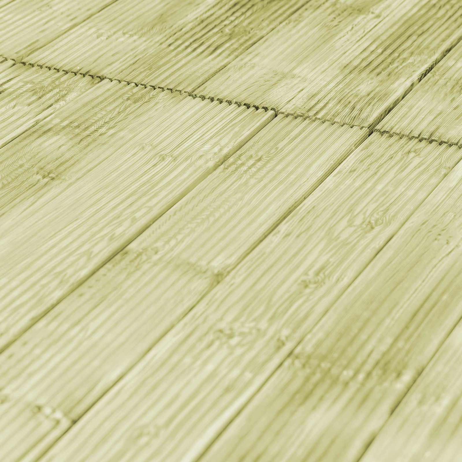 Tablón de Decking 8 pcs Verde Impregnado 1,16 m²