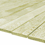 Tablón de Decking 12 pcs Verde Impregnado 1,44 m²