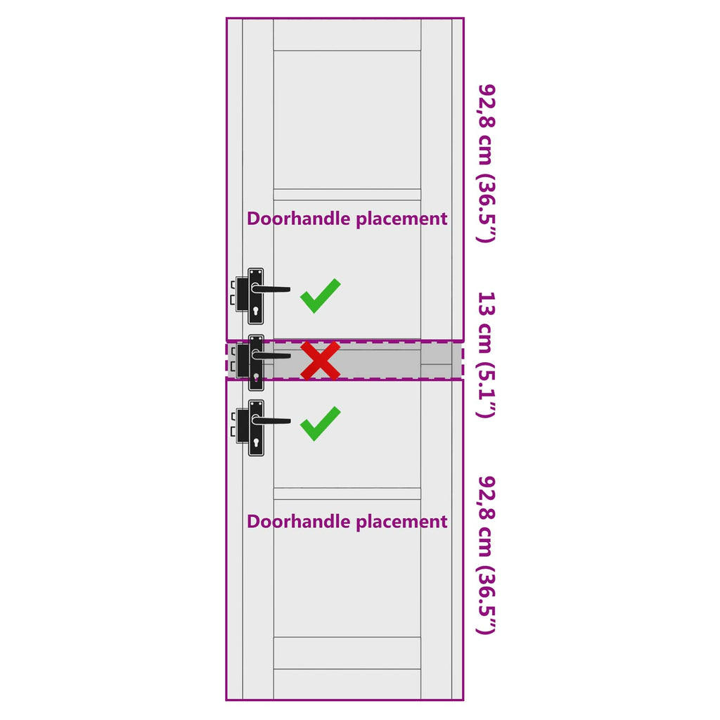 Puerta Interior Blanco 61 x 198,5 cm Madera contrachapada
