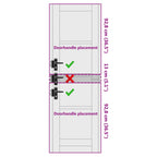 Puerta Interior Blanco 61 x 198,5 cm Madera contrachapada