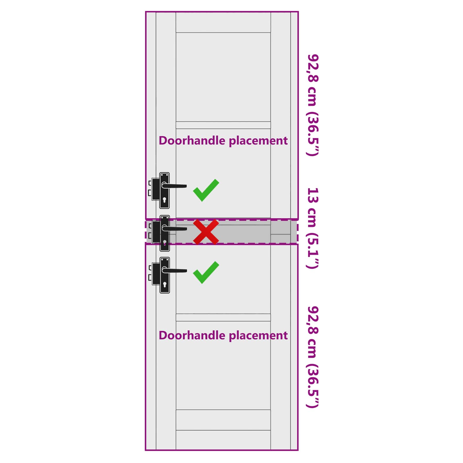 Puerta Interior Blanco 61 x 198,5 cm Madera contrachapada