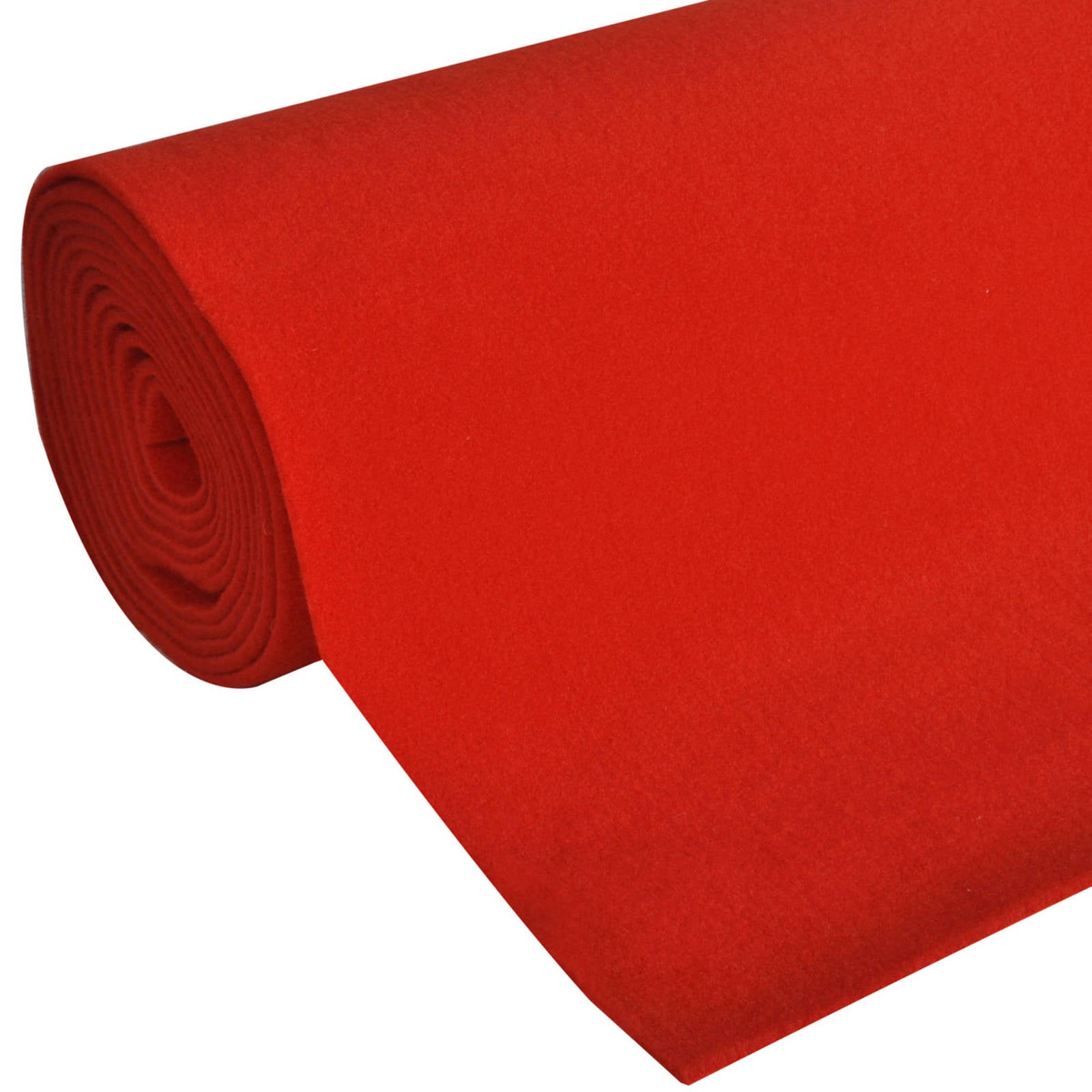 Alfombra Rojo 1 x 10 m Poliéster