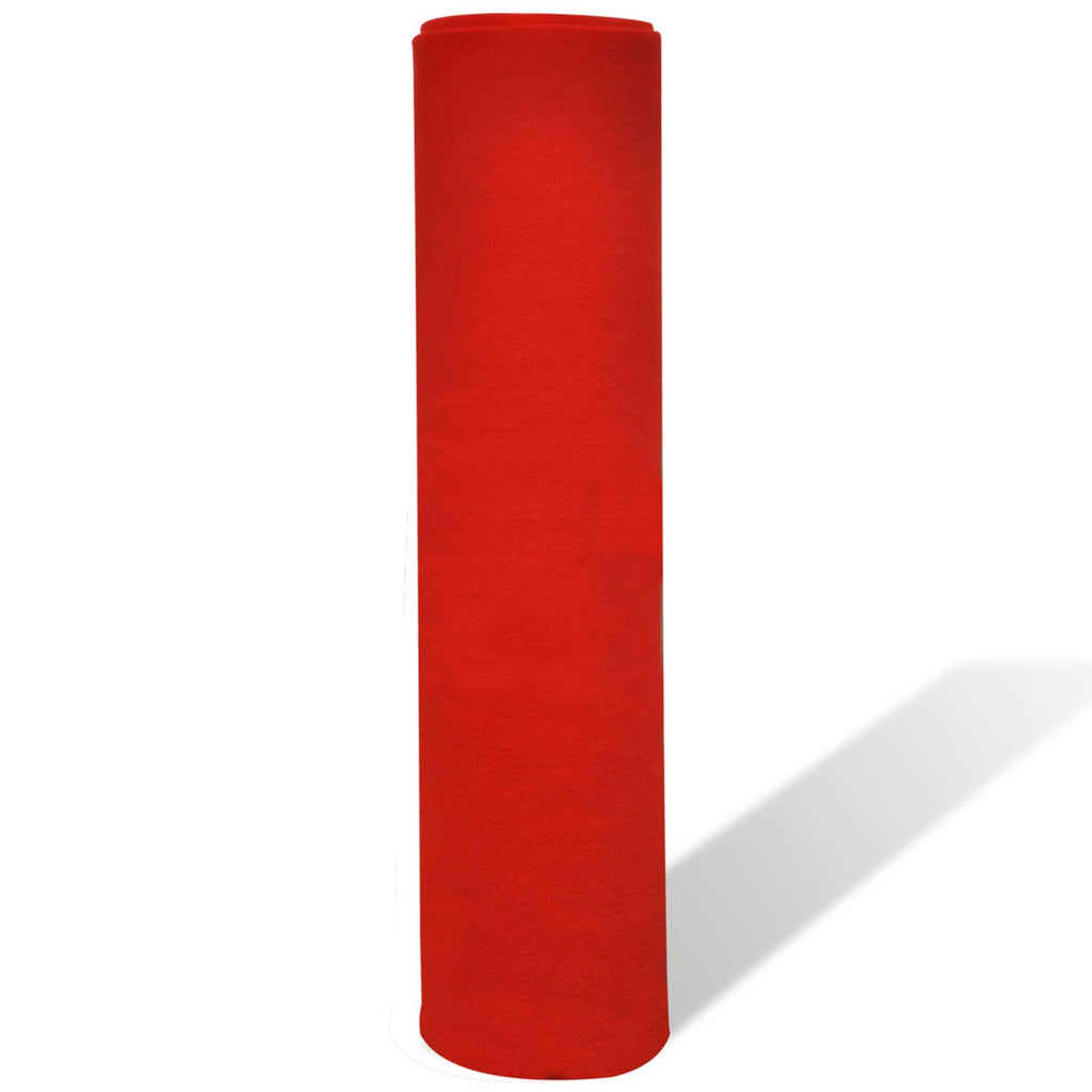 Alfombra Rojo 1 x 10 m Poliéster