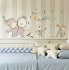 Vinilo decorativo infantil banda musical | pintado a mano