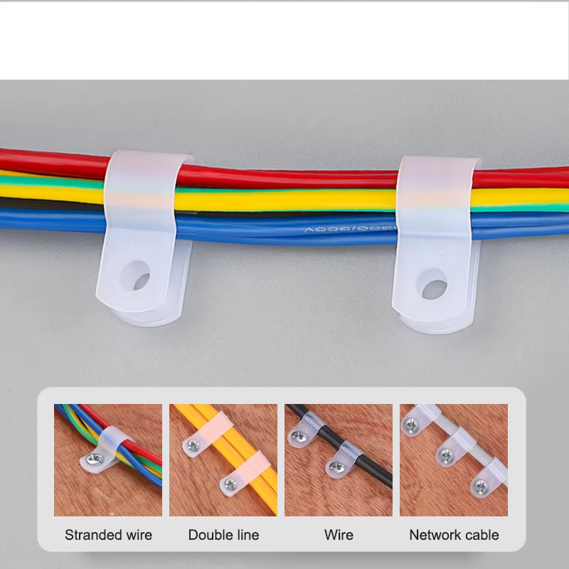 Clips de plástico organizadores de cables pack 100 unidadesBridasElectronics > Electronics Accessories > Cable Management > Cable Clips