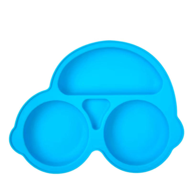 Plato de silicona con forma de coche seguro para bebés con ventosa de aprendizajePlatos infantilesBaby & Toddler > Nursing & Feeding > Feeding Essentials > Feeding Plates